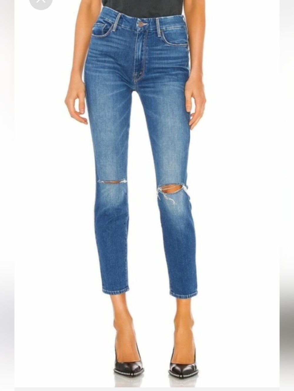 Mother High Waisted Looker Ankle Jeans Size 28